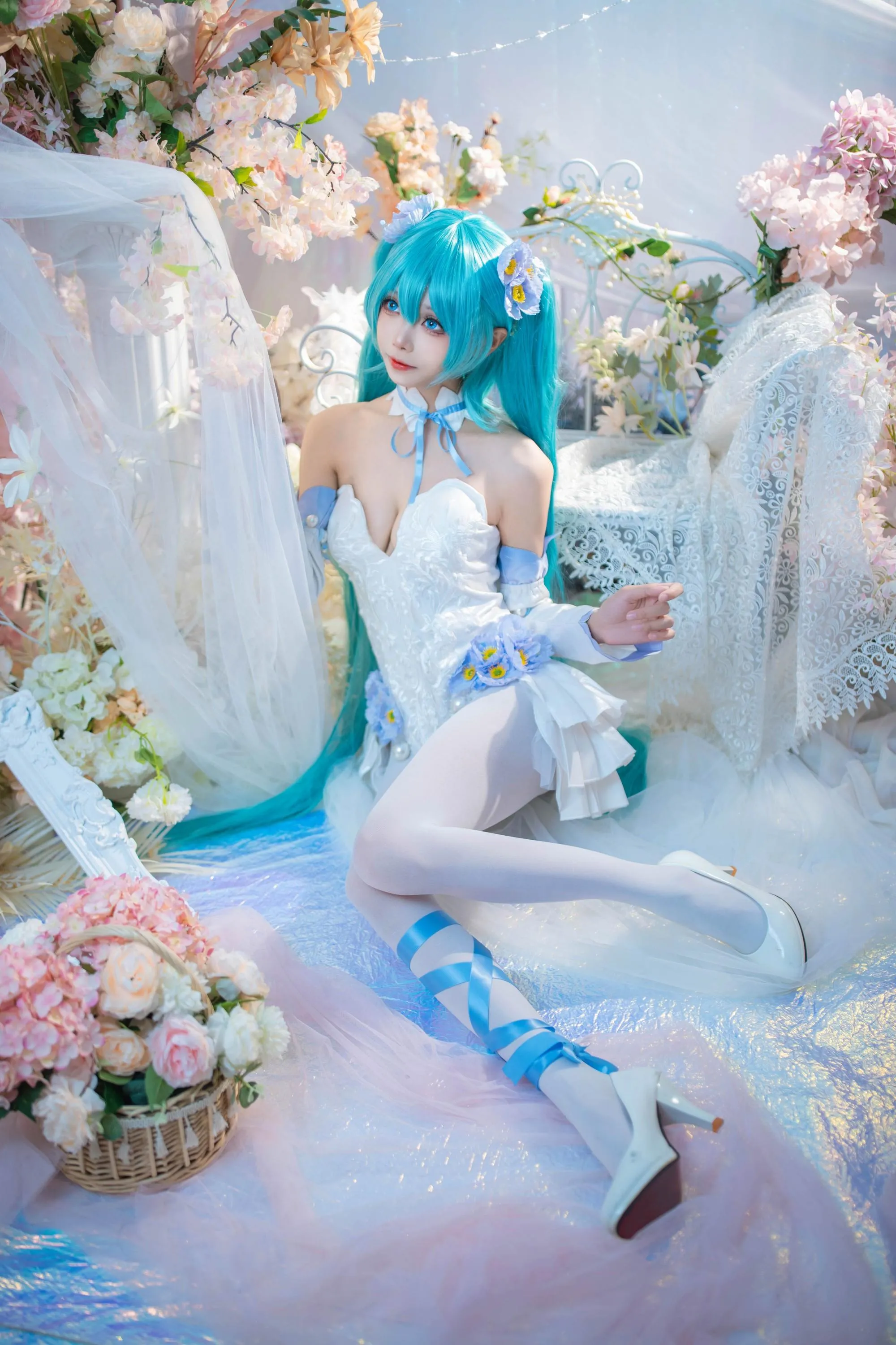 艾西Aiwest – NO.011 初音 粉蝶花 [42P]插图6